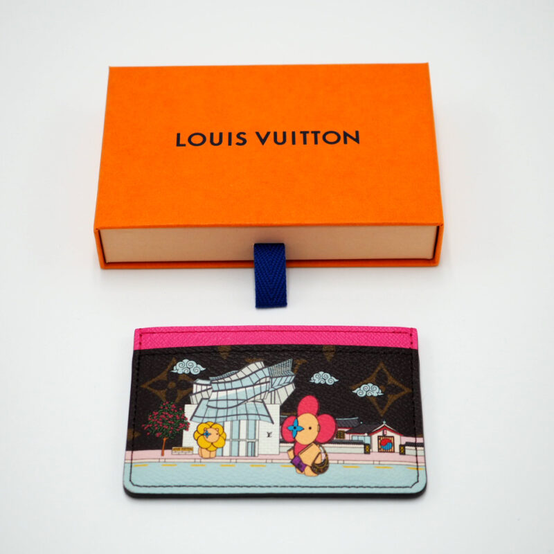 Louis Vuitton M81729 Monogram Fuchsia Canvas Christmas Collection 2022 Card Holder- Seoul