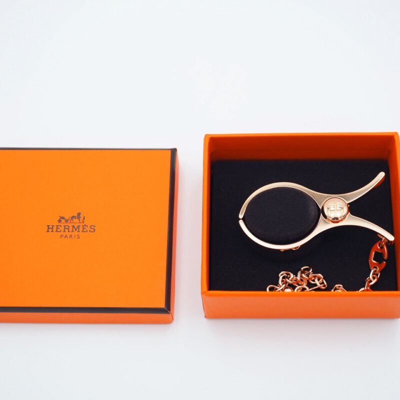 Hermes Filou Glove Clips / Bag Charm/ Key Ring for Birkin / Kelly / Lindy Gold Metal