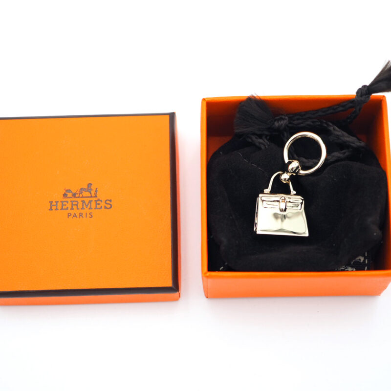 Hermes Anneau De Twilly Mini Kelly Laiton Finition Permab Scarf Ring/ Pandant (Mini Kelly twilly ring)
