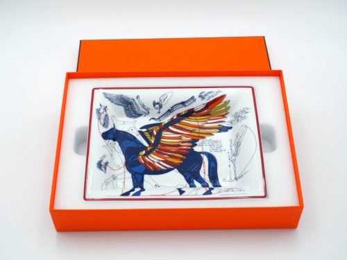 Hermes Anis Outremer Pegase Change Tray in Porcelain - Horse