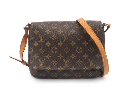 Louis Vuitton M51388 Monogram Musette Tango with Long Shoulder Strap Bag/ Crossbody Bag