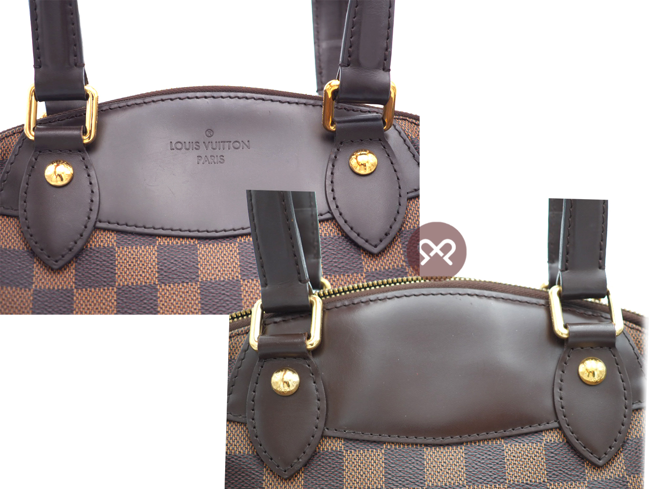 Louis Vuitton N41117 Damier Ebene Verona PM Shoulder Bag (DU4110) - Image 8