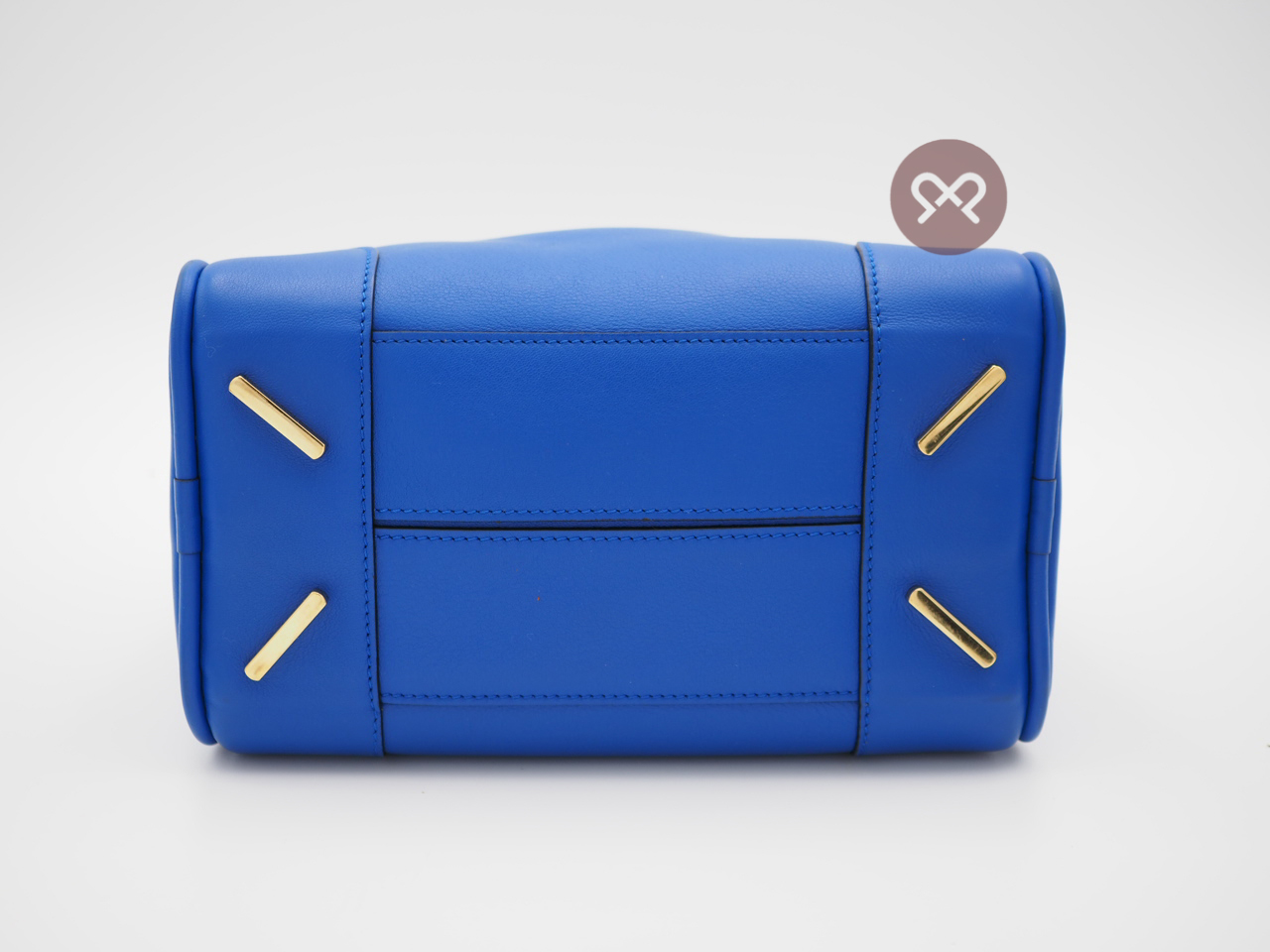 Loewe 301.30PL01 Electric Blue Calfskin Amazona 19 Square Bag with Strap - Image 5
