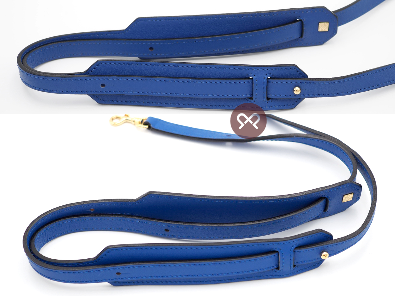 Loewe 301.30PL01 Electric Blue Calfskin Amazona 19 Square Bag with Strap - Image 8