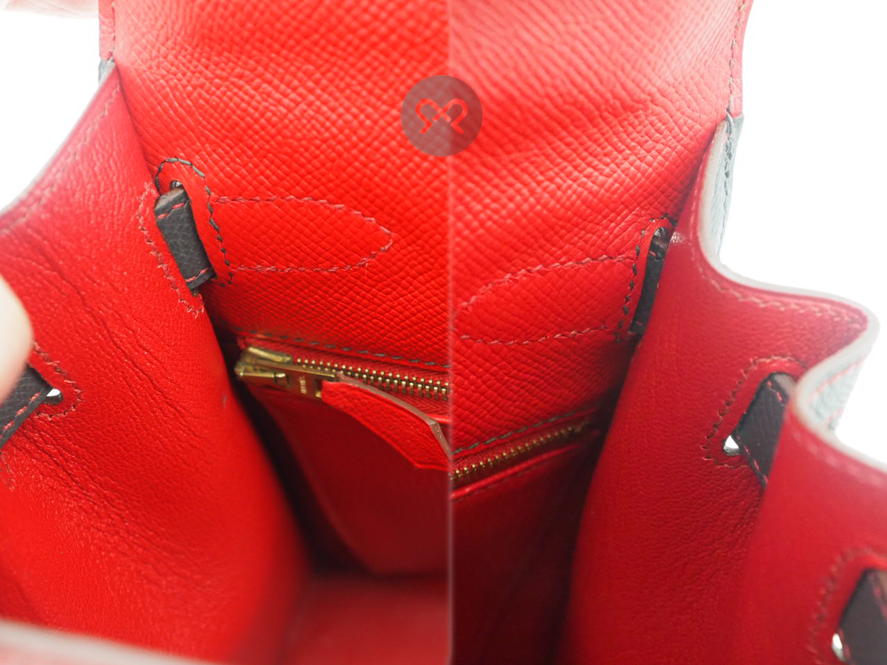 Hermes Kelly 28 Sellier Bi-Color Horseshoe O Stamp Epsom Leather Permabrass Hardware - Image 8
