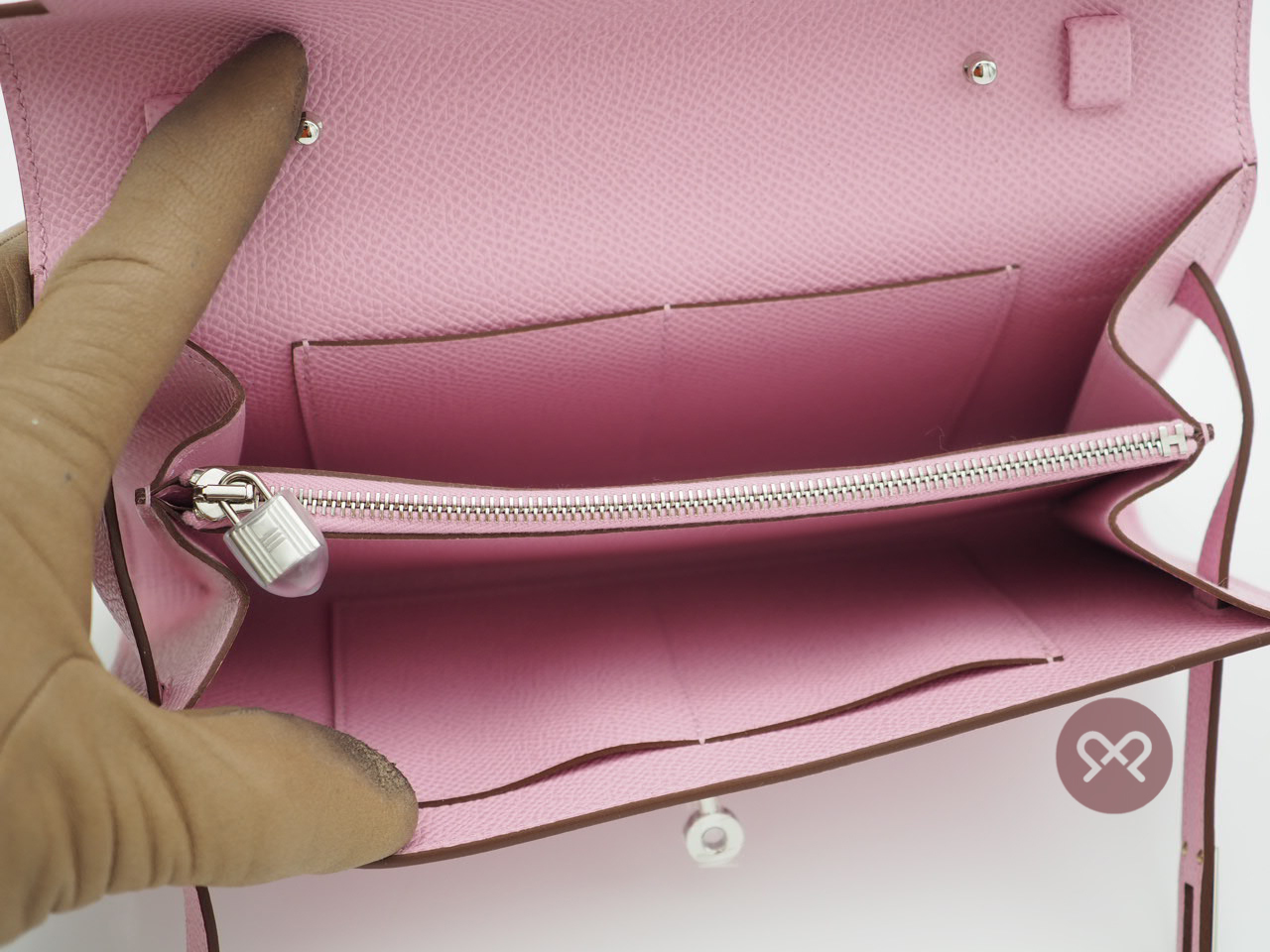 Hermes Portefeuille Sac Kelly To Go Veau Epsom Leather Palladium Hardware - Image 4