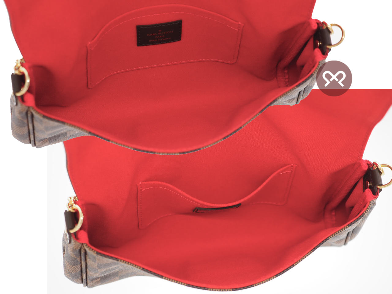 Louis Vuitton N41129 Damier Favourite MM Shoulder bag (DU0165) - NEW - Image 7