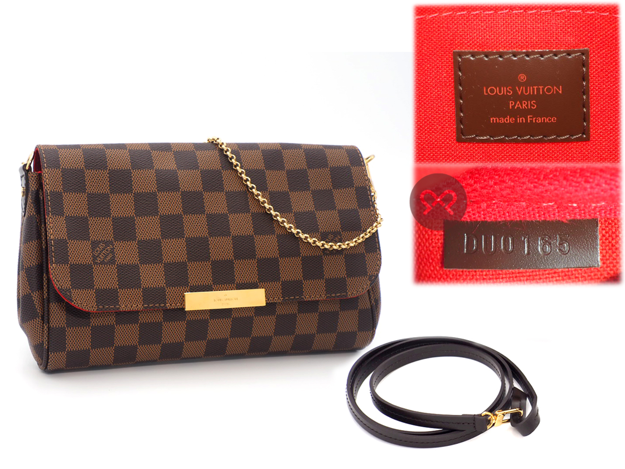 Louis Vuitton N41129 Damier Favourite MM Shoulder bag (DU0165) - NEW - Image 2