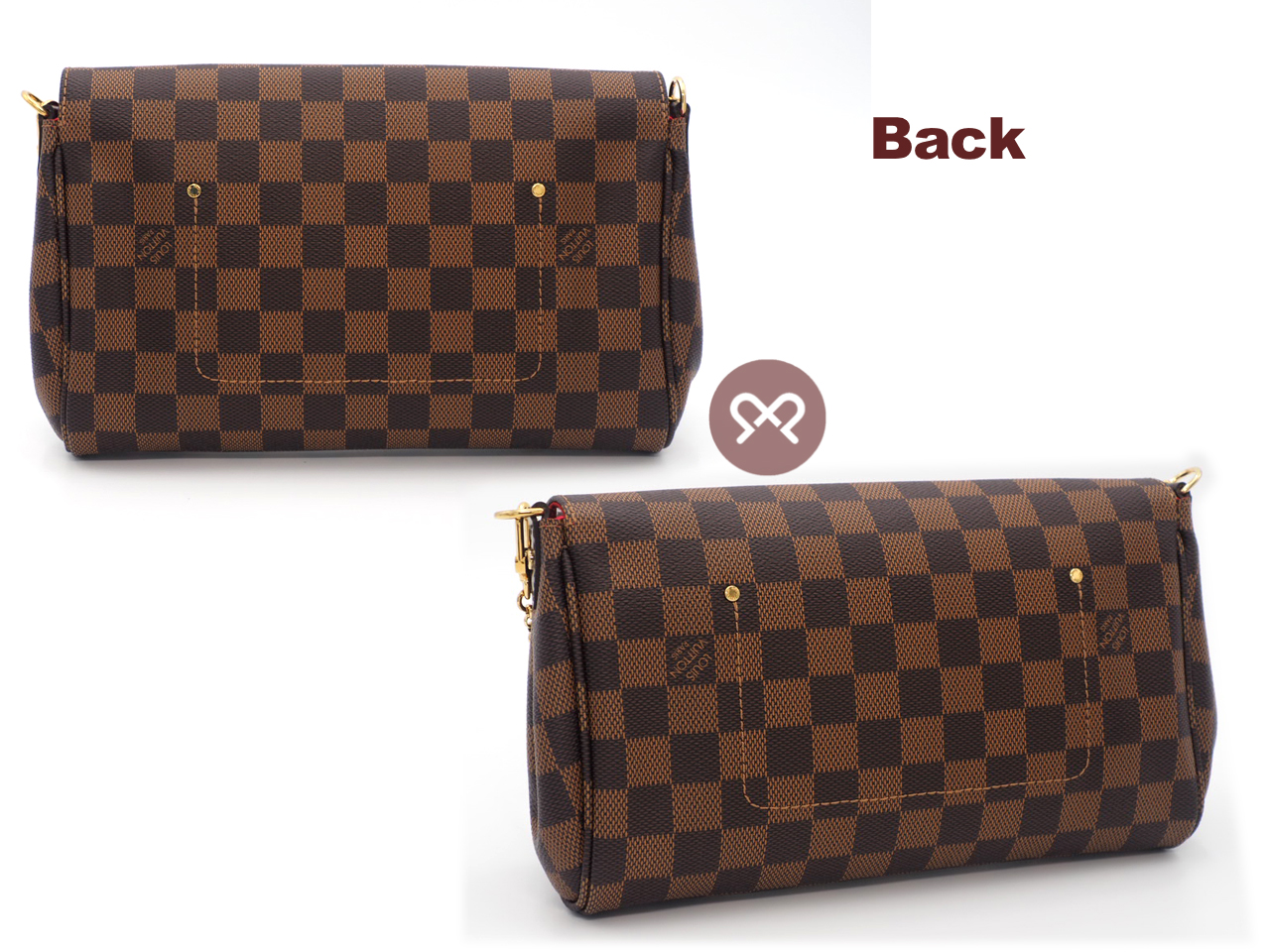 Louis Vuitton N41129 Damier Favourite MM Shoulder bag (DU0165) - NEW - Image 3