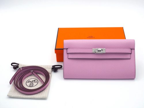 Hermes Portefeuille Sac Kelly To Go Veau Epsom Leather Palladium Hardware