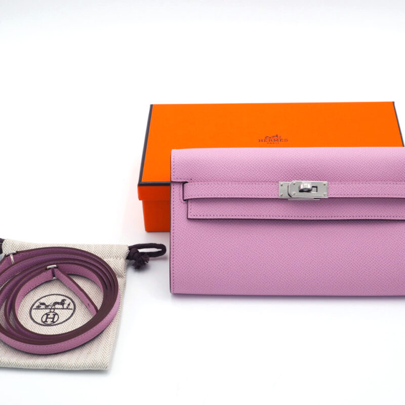 Hermes Portefeuille Sac Kelly To Go Veau Epsom Leather Palladium Hardware