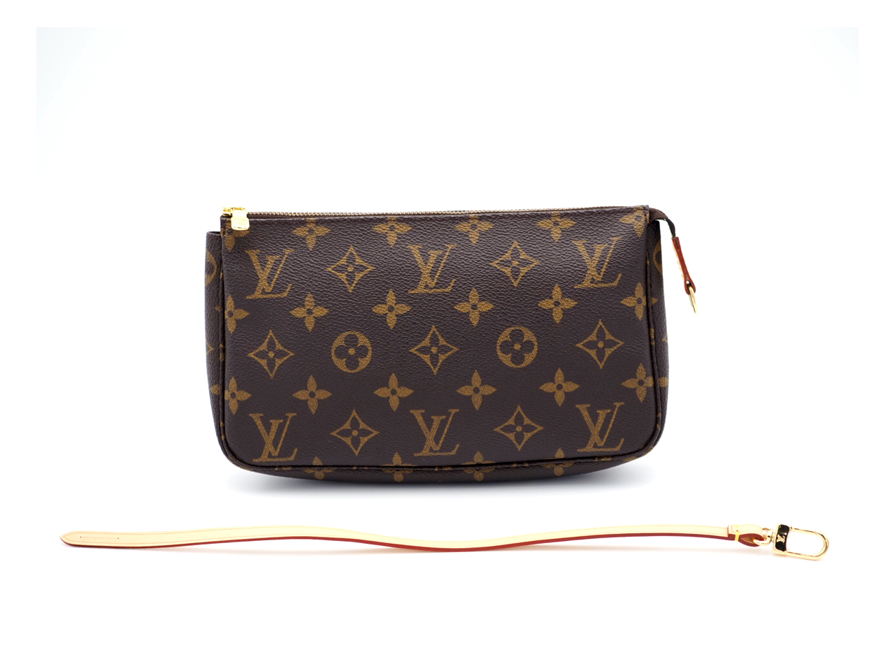 Louis Vuitton M40712 Monogram Canvas Pochette Accessories Pouch (TH0954)- Repaired
