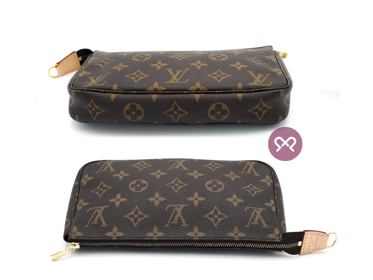 Louis Vuitton M40712 Monogram Canvas Pochette Accessories Pouch (TH0954)- Repaired - Image 3