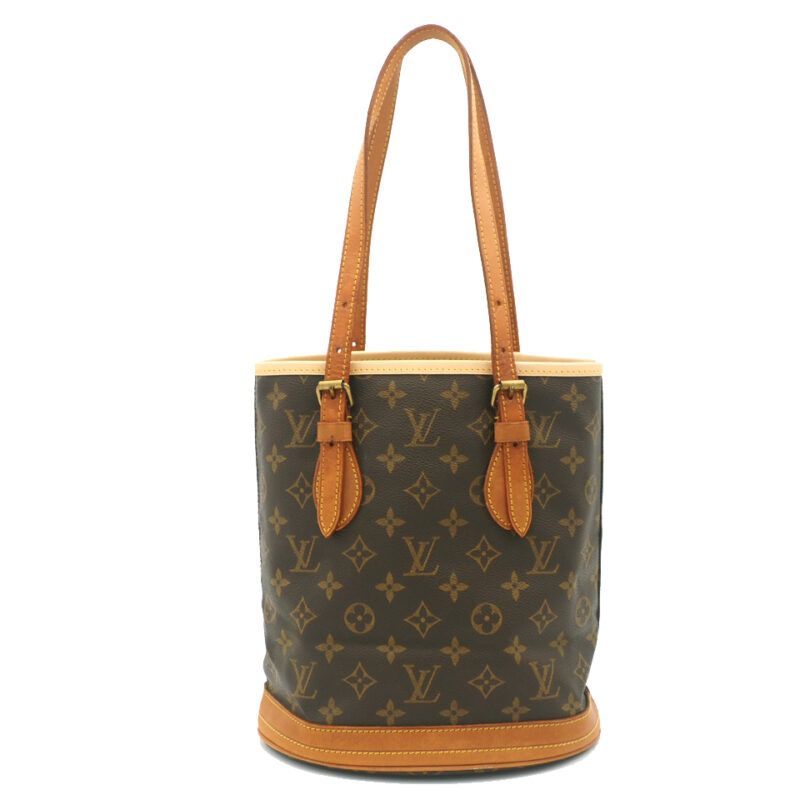 Louis Vuitton M42238 Monogram Bucket w/o Pouch (Repaired)-DK3282