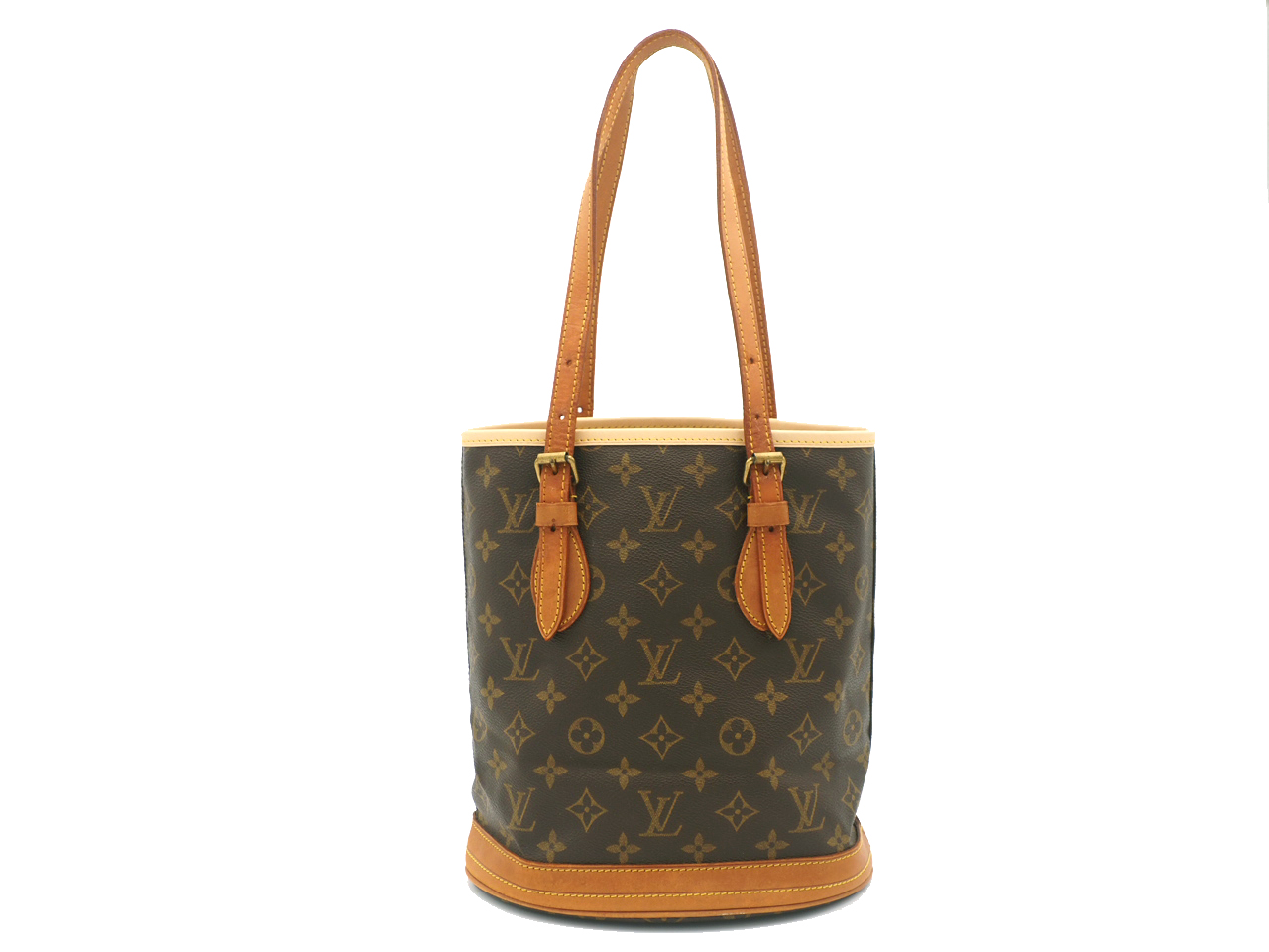 Louis Vuitton M42238 Monogram Bucket w/o Pouch (Repaired)-DK3282
