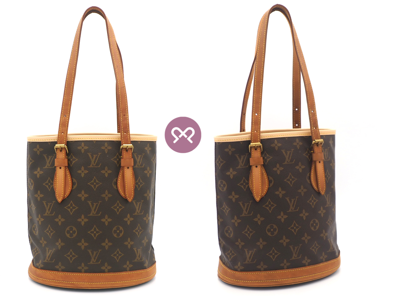 Louis Vuitton M42238 Monogram Bucket w/o Pouch (Repaired)-DK3282 - Image 3