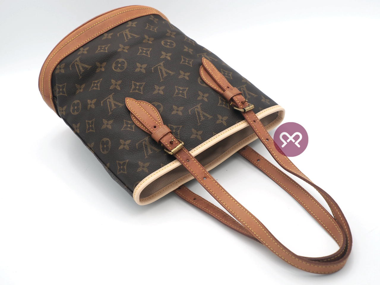 Louis Vuitton M42238 Monogram Bucket w/o Pouch (Repaired)-DK3282 - Image 6