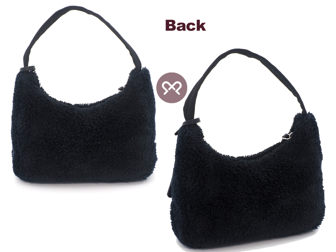 Prada 1BE515 Black Terry Mini Re-Edition 2000 Spunga Shoulder Bag - Image 3