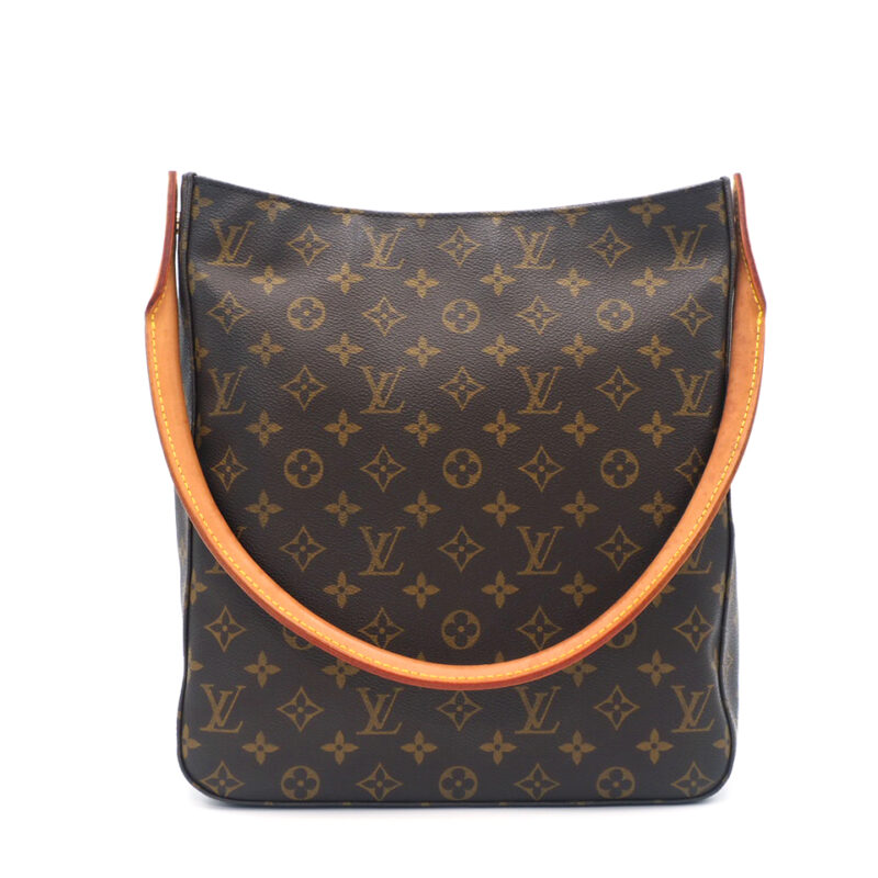 Louis Vuitton M51145 Monogram Canvas Looping GM Document Shoulder Tote Bag (DU0072)
