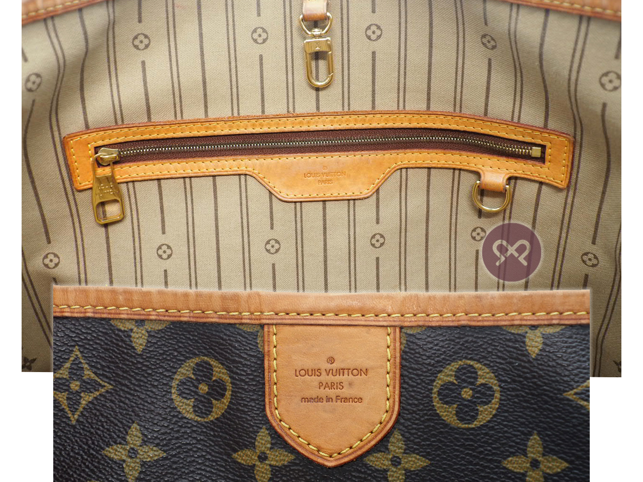 Louis Vuitton M40353 Monogram Canvas Delightful MM Shoulder Bag (FL0151) - Image 8