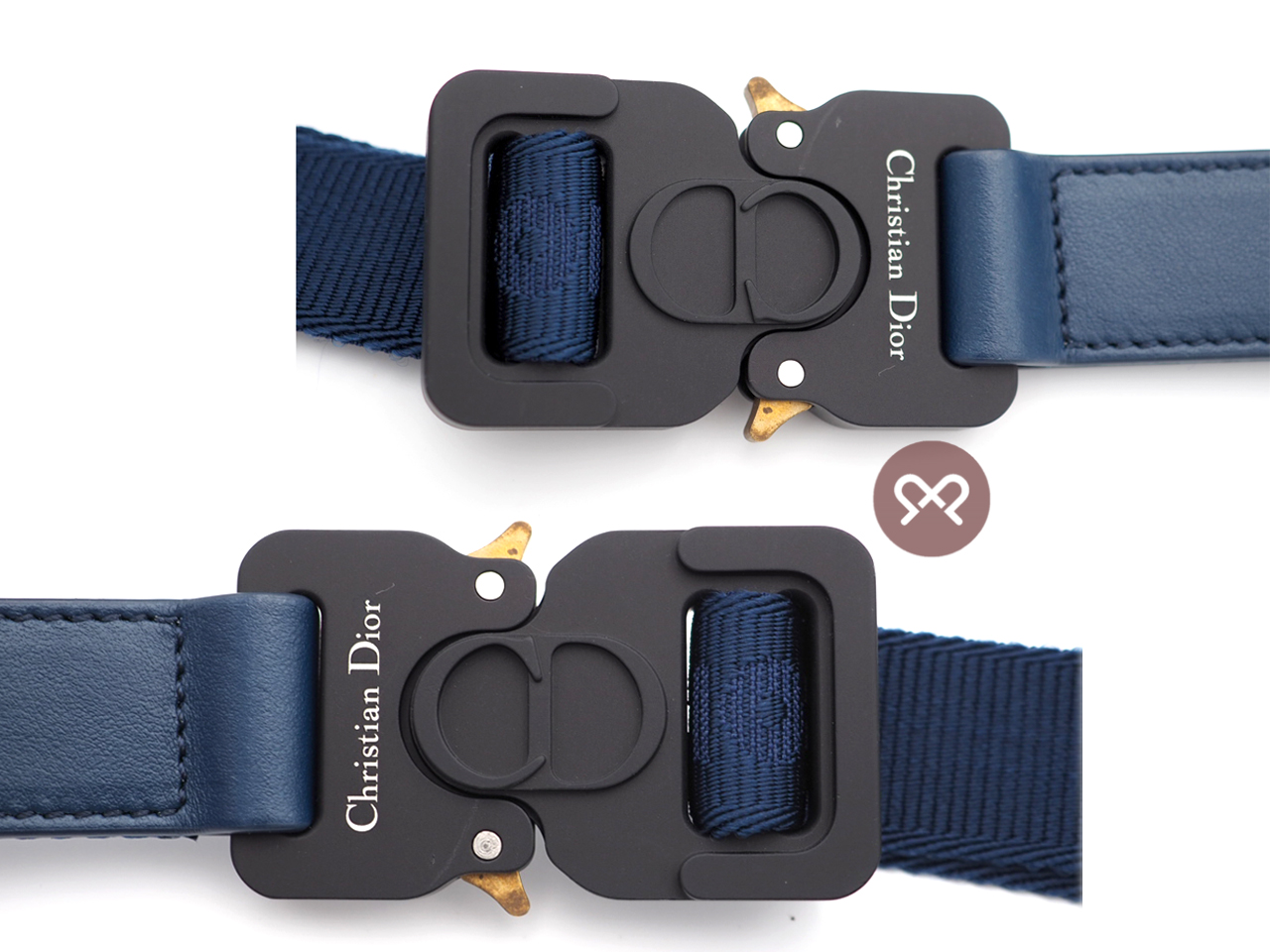 Dior Homme Blue Oblique Galaxy Leather 'World Tour' Belt Bag -1ADPO223CLP - Image 8