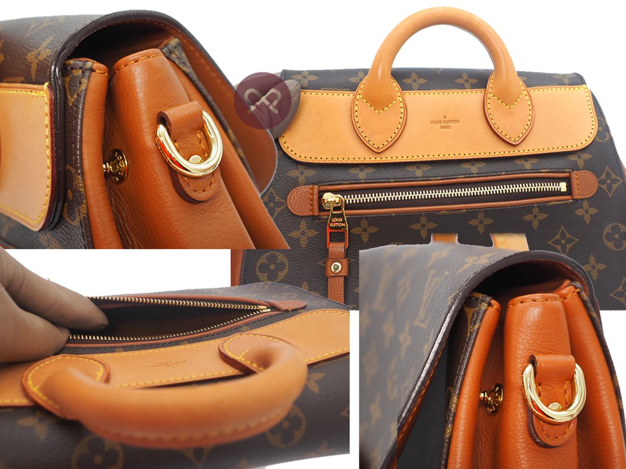 Louis Vuitton M40582 Monogram Canvas Eden MM Camel (AR4102) included shipping + Insurance - Image 8