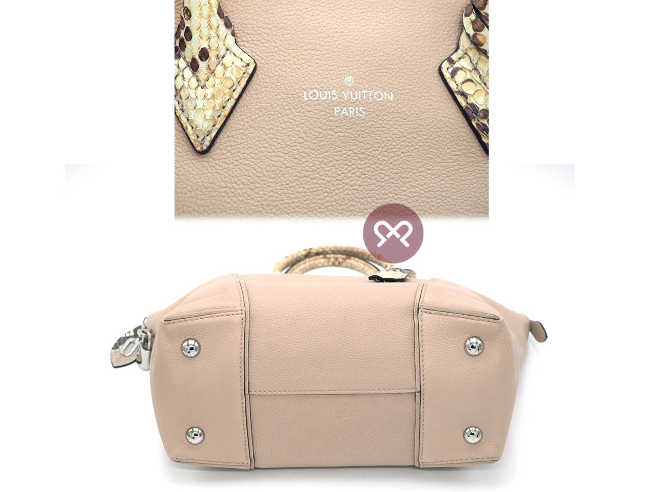 Louis Vuitton N92264 Exotic Python Leather Petale Lockit PM 2-Way Bag (MI2105) - Image 4