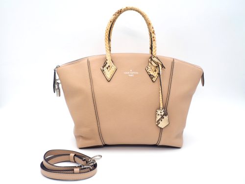Louis Vuitton N92264 Exotic Python Leather Petale Lockit PM 2-Way Bag (MI2105)