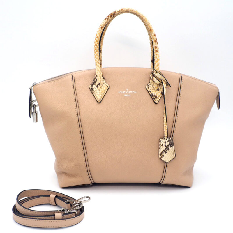 Louis Vuitton N92264 Exotic Python Leather Petale Lockit PM 2-Way Bag (MI2105)