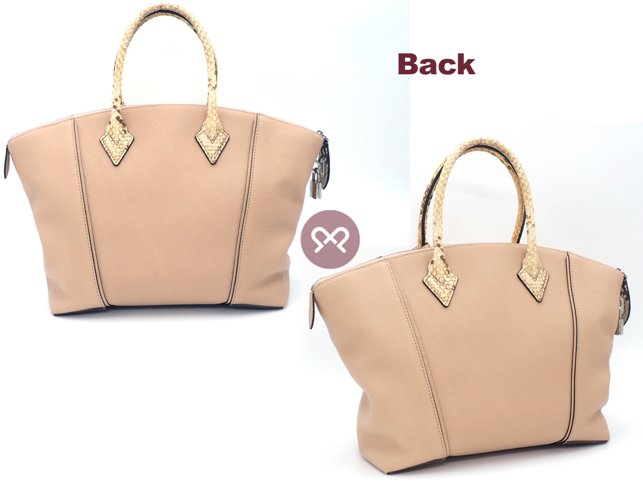 Louis Vuitton N92264 Exotic Python Leather Petale Lockit PM 2-Way Bag (MI2105) - Image 3