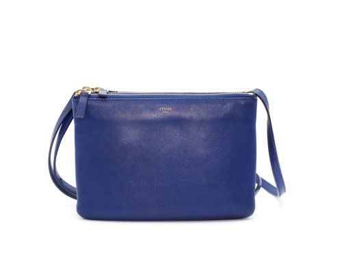 Celine 165113 Idigo Blue Trio Bag Small Messenger Bag