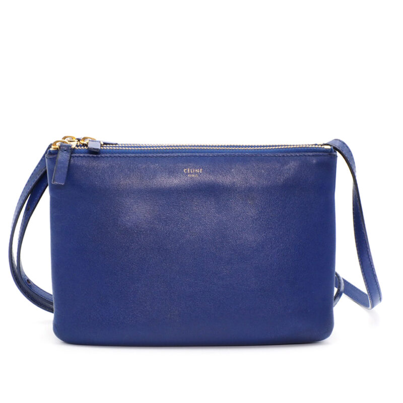 Celine 165113 Idigo Blue Trio Bag Small Messenger Bag