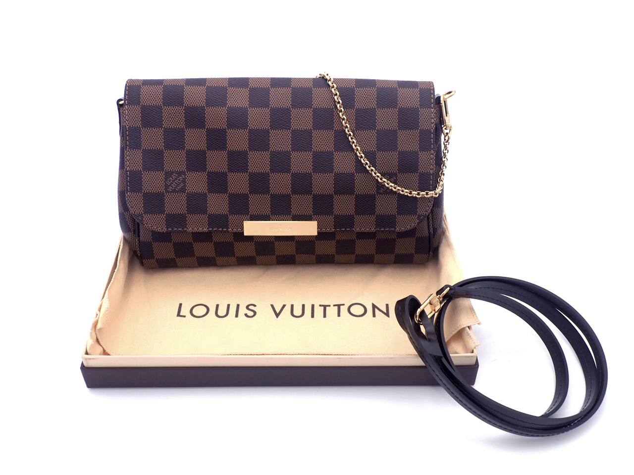 Louis Vuitton N41129 Damier Favourite MM Shoulder bag (DU0165) - NEW