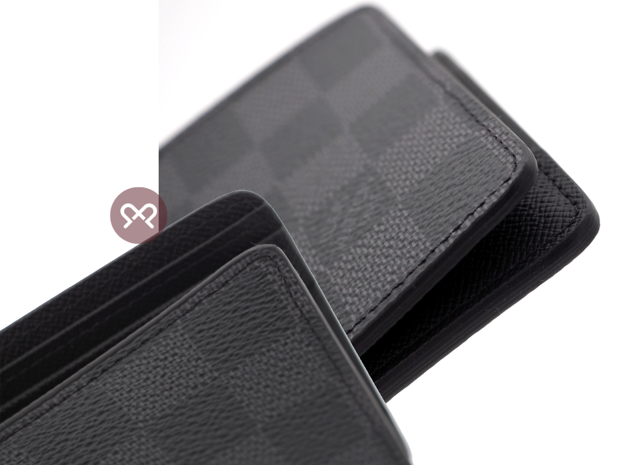 Louis Vuitton N62663 Damier Graphite Canvas Multiple Wallet (SP1108) - Image 6