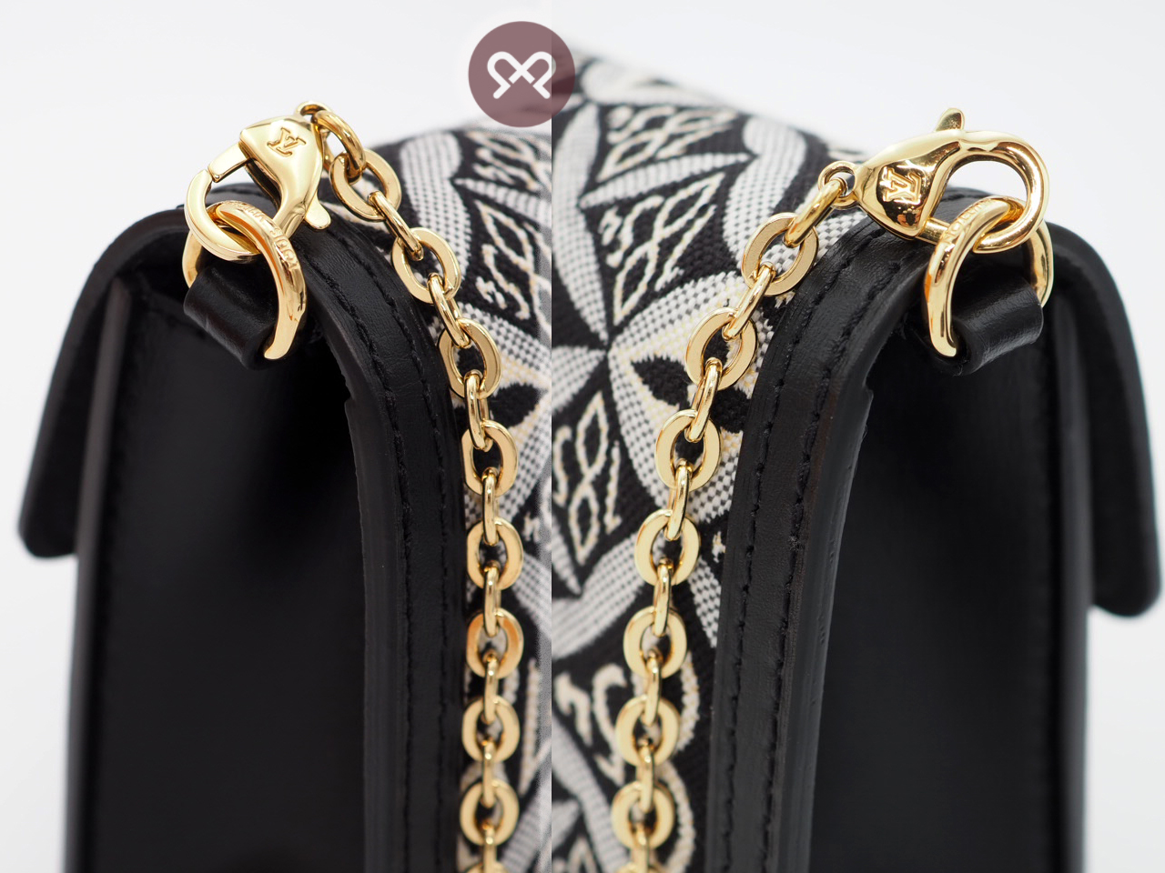 Louis Vuitton M69992 Monogram Textile Since 1854 Dauphine Chain Wallet/ Shoulder/ Crossbody Bag -RFID - Image 6