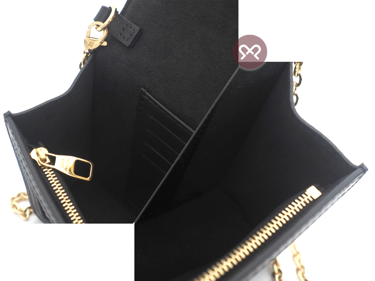 Louis Vuitton M69992 Monogram Textile Since 1854 Dauphine Chain Wallet/ Shoulder/ Crossbody Bag -RFID - Image 8