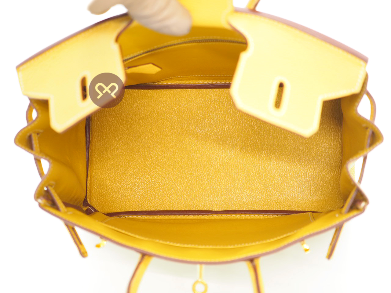 Hermes Birkin 25 Curry Togo Leather L Stamp Gold Hardware - Image 7