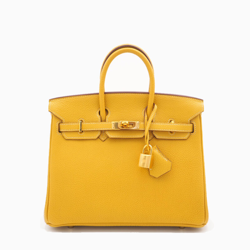 Hermes Birkin 25 Curry Togo Leather L Stamp Gold Hardware
