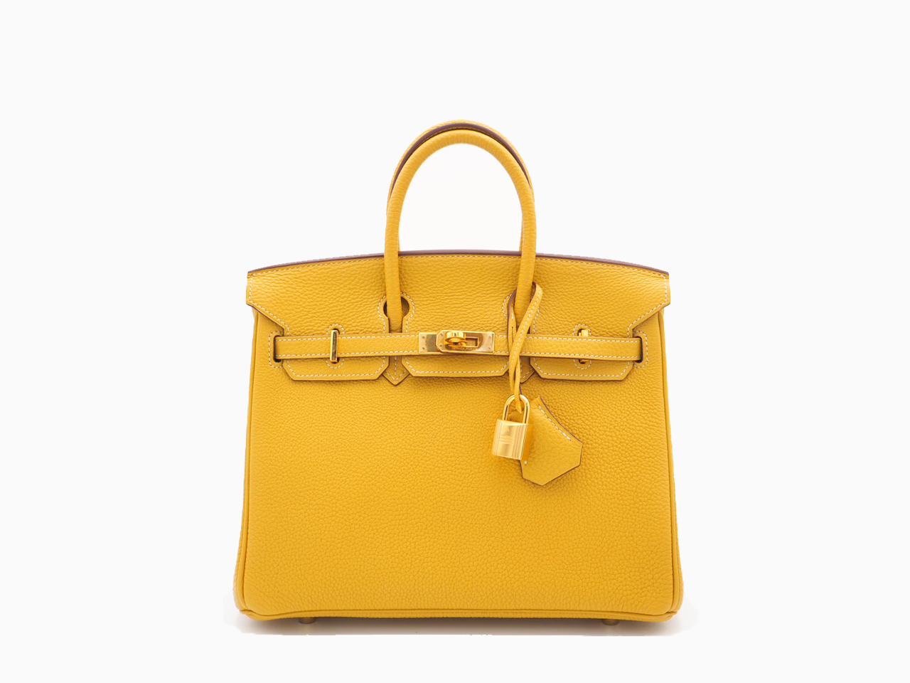 Hermes Birkin 25 Curry Togo Leather L Stamp Gold Hardware