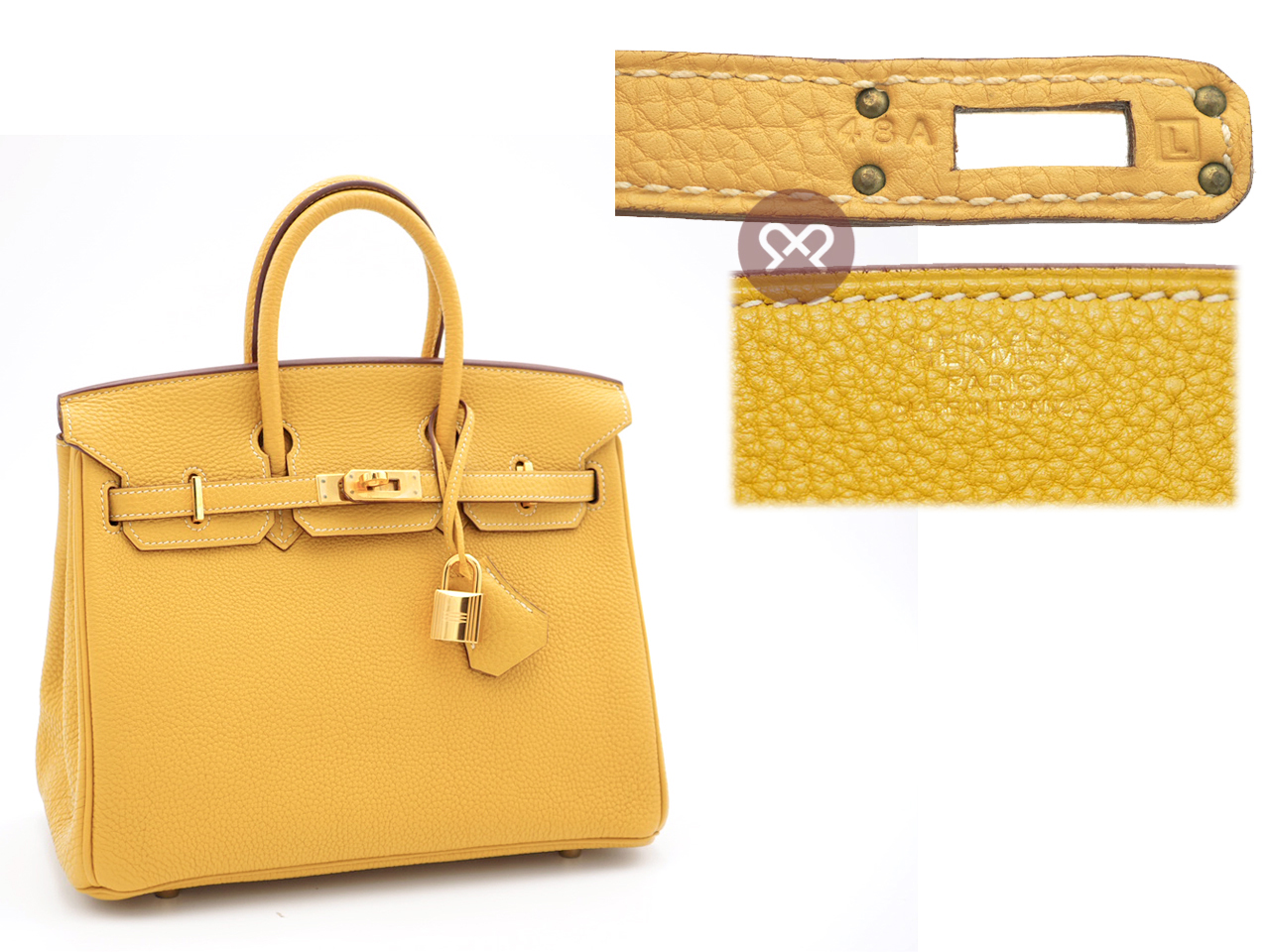 Hermes Birkin 25 Curry Togo Leather L Stamp Gold Hardware - Image 2