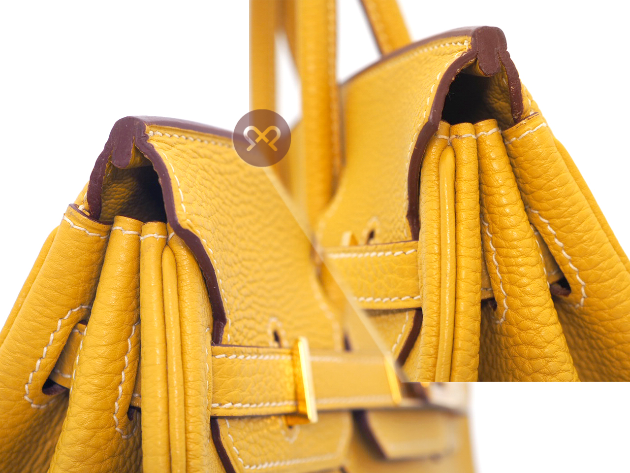 Hermes Birkin 25 Curry Togo Leather L Stamp Gold Hardware - Image 4
