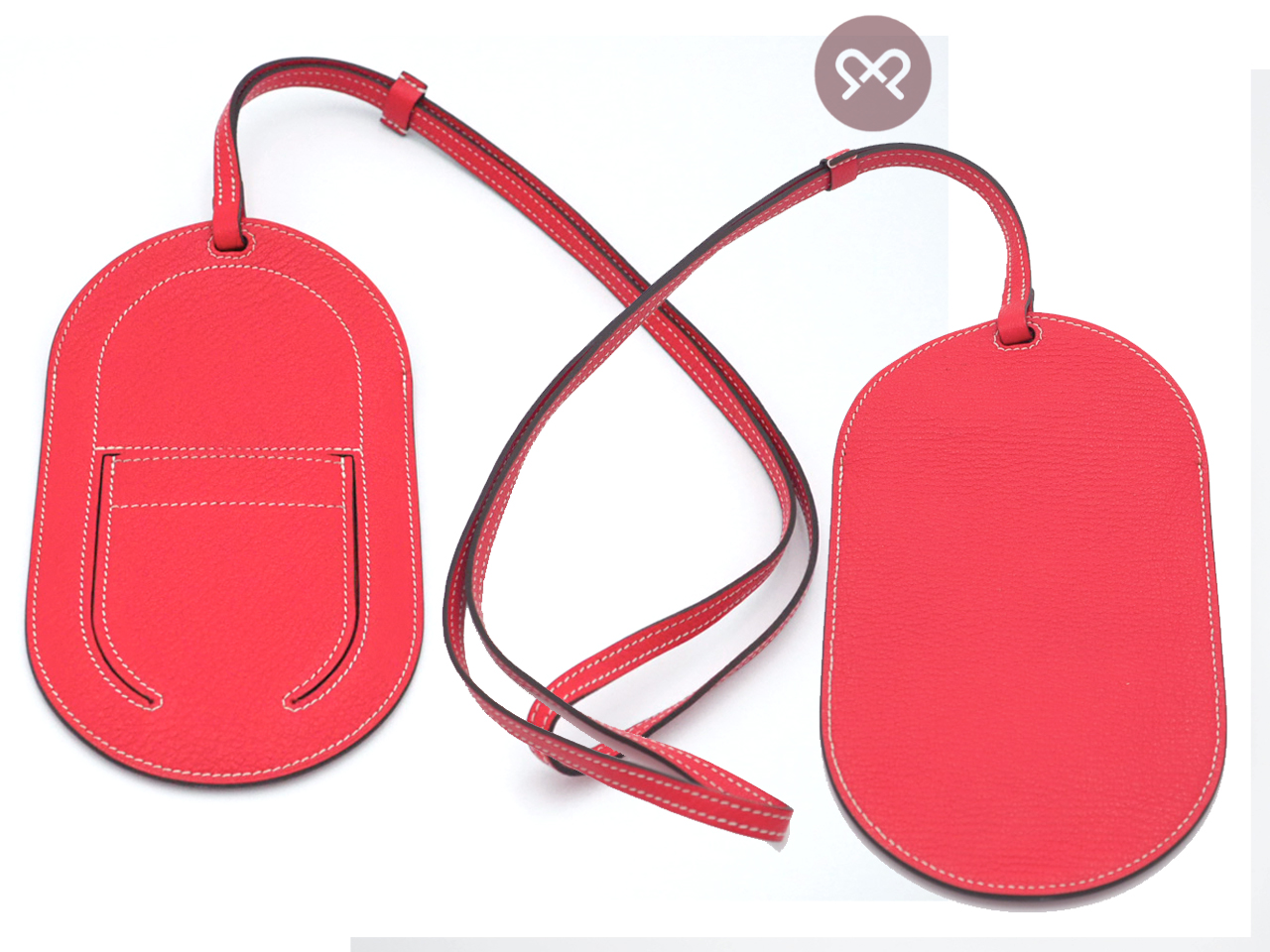 Hermes Red In-the-Loop Phone To Go GM Case Stamp D (2019) - Image 2