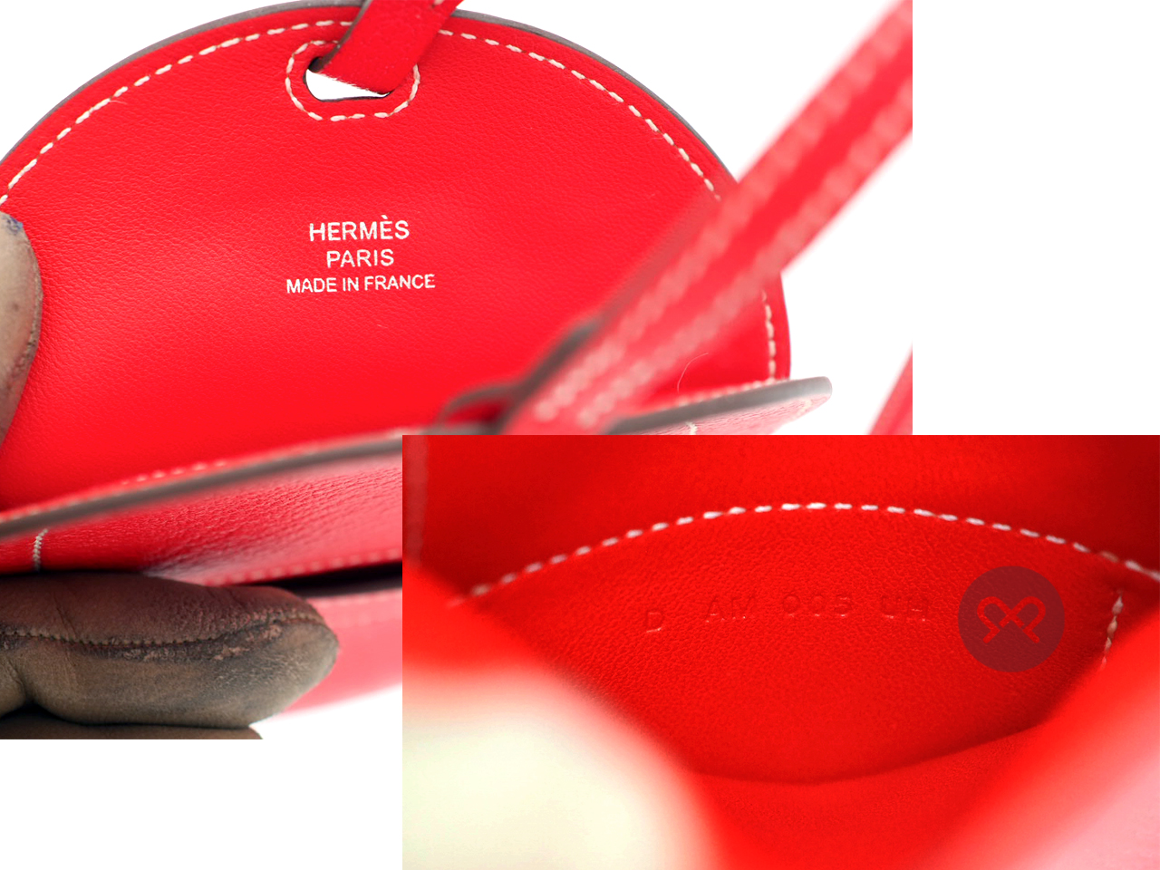 Hermes Red In-the-Loop Phone To Go GM Case Stamp D (2019) - Image 4