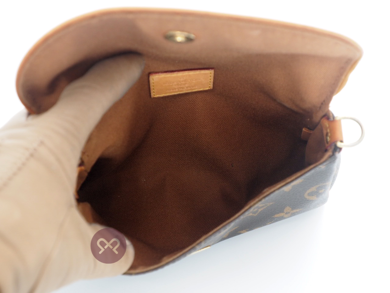 Louis Vuitton M99290 Monogram Canvas Pochette Friendly 2-Way Clutch/ Crossbody Bag (SN0172) - Image 7