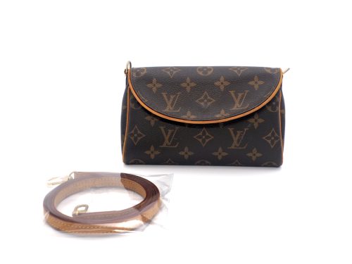 Louis Vuitton M99290 Monogram Canvas Pochette Friendly 2-Way Clutch/ Crossbody Bag (SN0172)