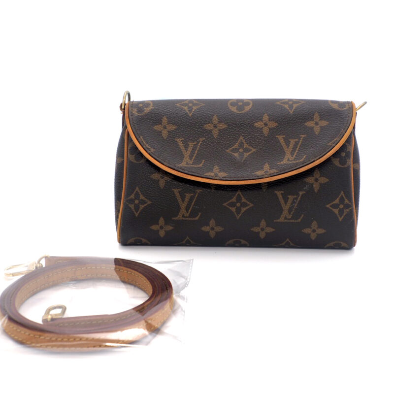 Louis Vuitton M99290 Monogram Canvas Pochette Friendly 2-Way Clutch/ Crossbody Bag (SN0172)