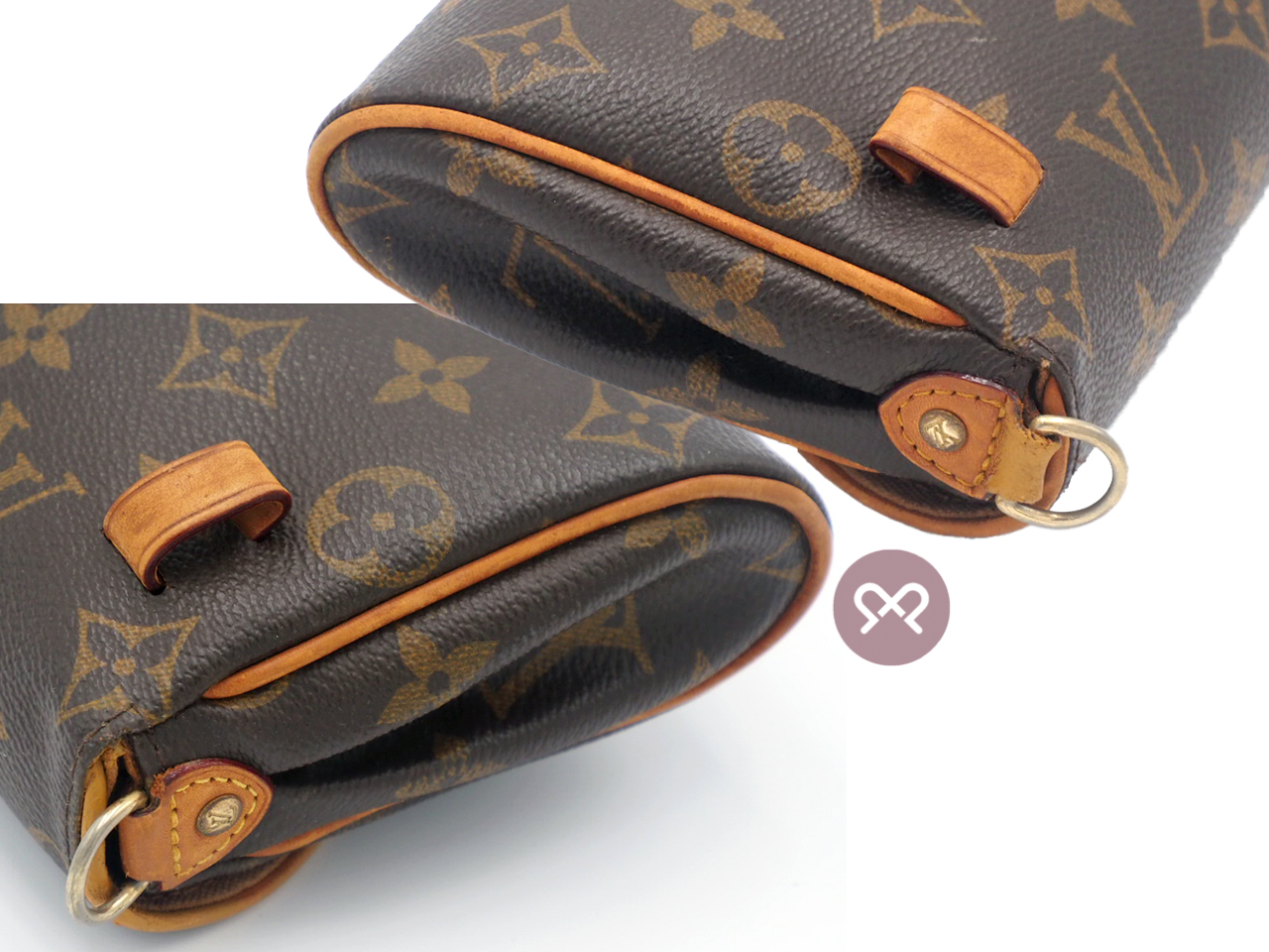 Louis Vuitton M99290 Monogram Canvas Pochette Friendly 2-Way Clutch/ Crossbody Bag (SN0172) - Image 5