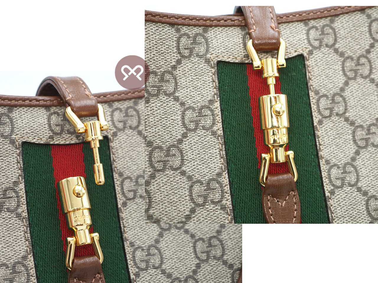Gucci 637092 Brown Leather GG Jackie 1961 Mini Hobo Shoulder/ Crossbody Bag - Image 7