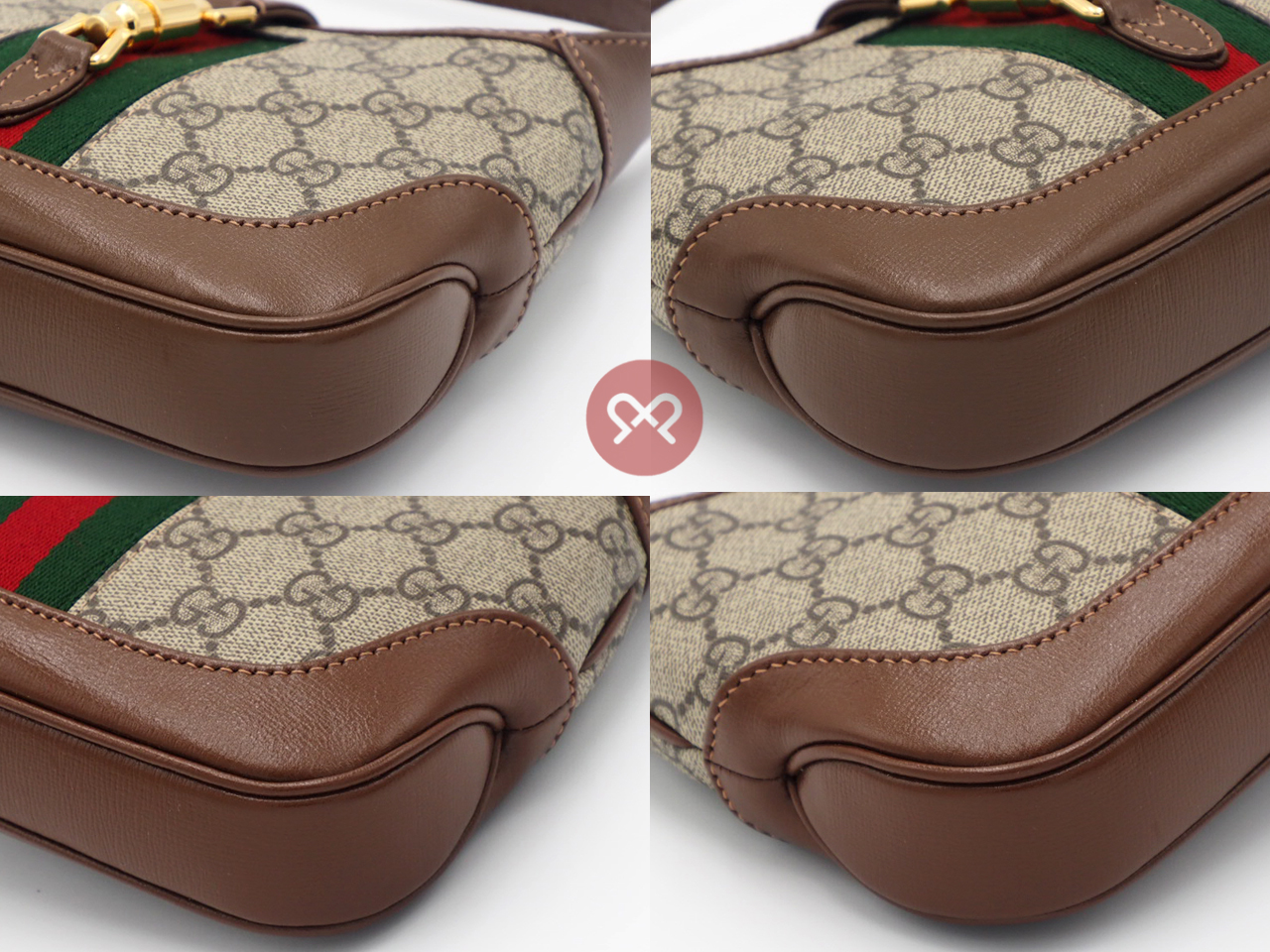 Gucci 637092 Brown Leather GG Jackie 1961 Mini Hobo Shoulder/ Crossbody Bag - Image 10