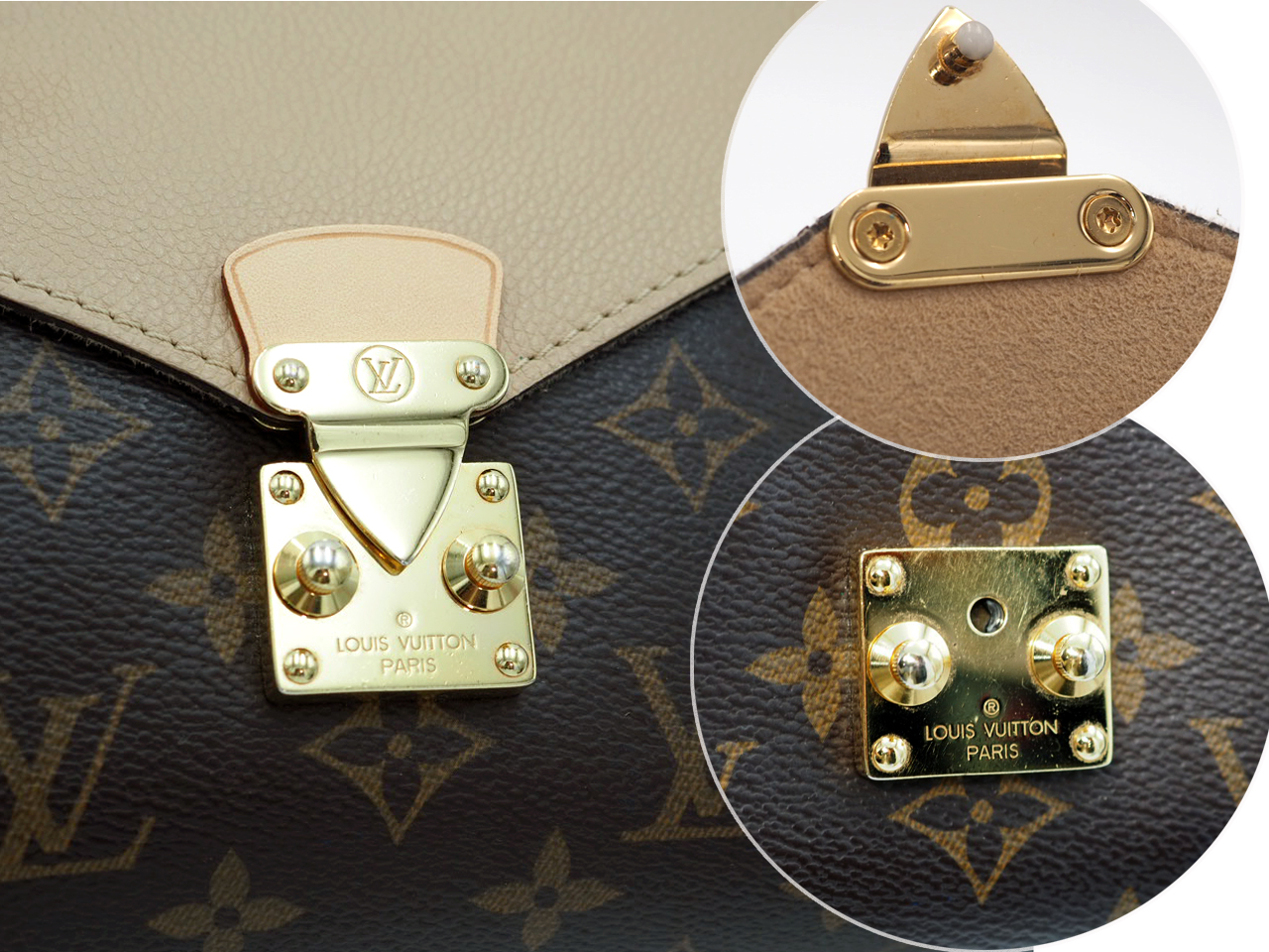 Louis Vuitton M50069 Monogram Canvas/ Dune Pallas Chain Clutch/ Shoulder/ Crossbody Bag (CA0185) - Image 9